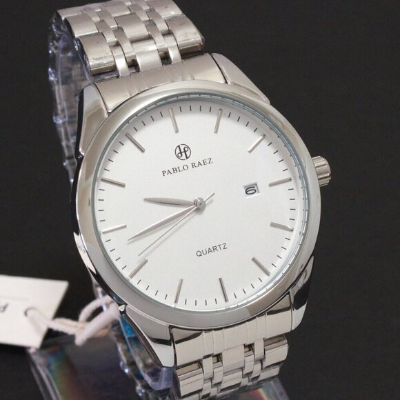 Other - Men's Casual Fashion Watch Silver Tone Butterfly Clasp 40mm